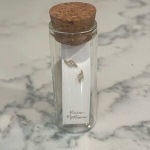 Lightning Bolt Crystal
Stud Earrings by Kris Nations-‎ New